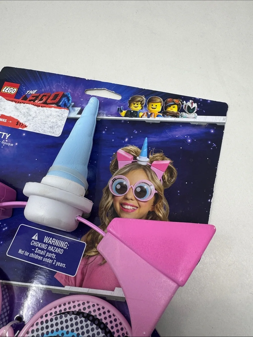 THE LEGO 2 MOVIE UNIKITTY GLASSES AND HEADBAND EARS COSTUME PINK EYES